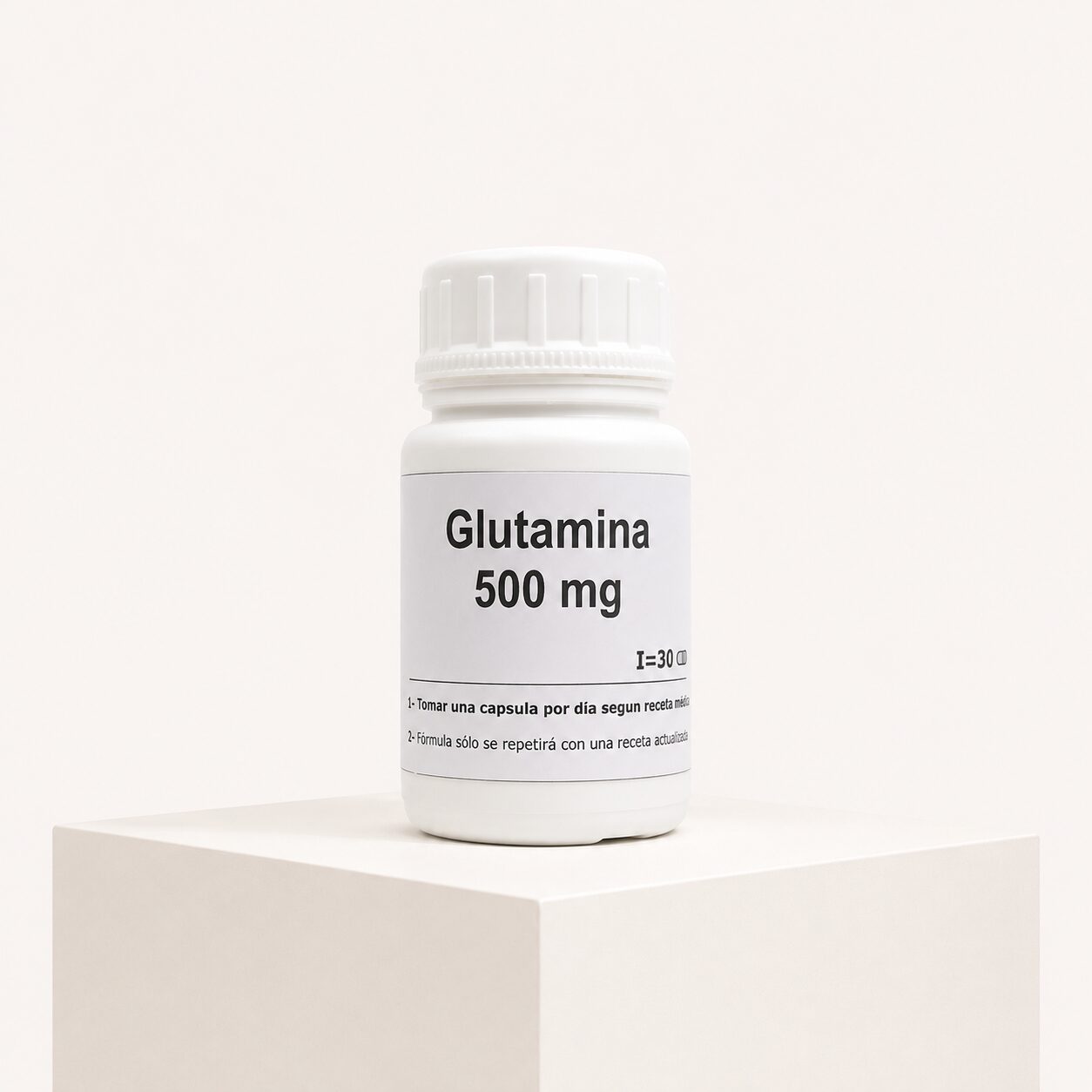 L - Glutamina x 500 mg x 30 capsulas