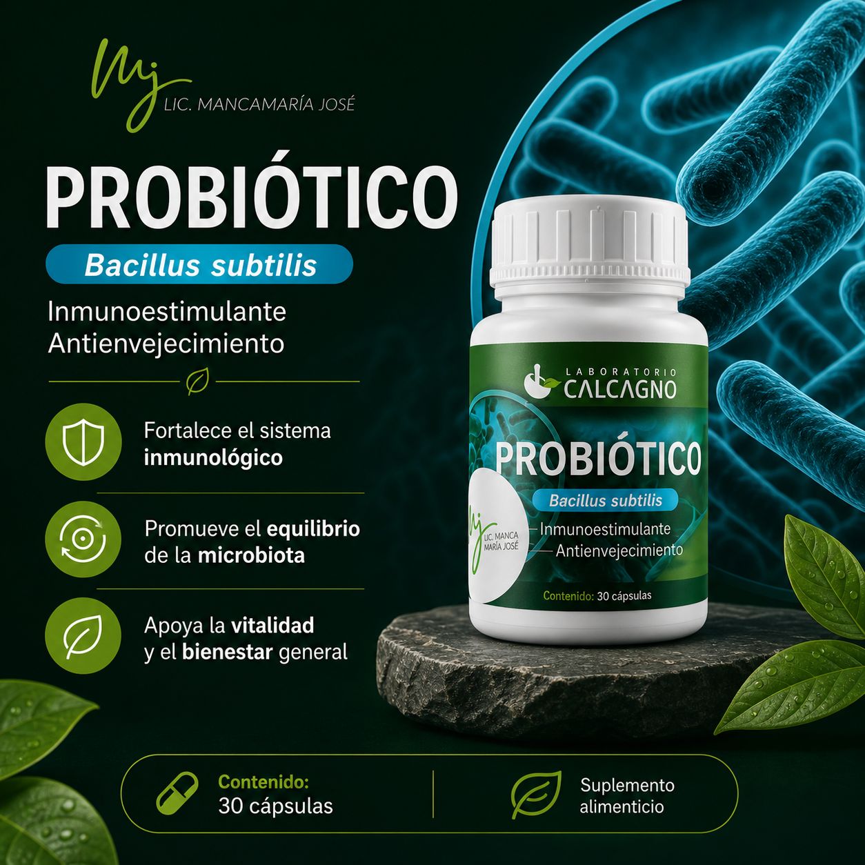 PROBIOTICO BACILLUS SUBTILIS - imagen 2