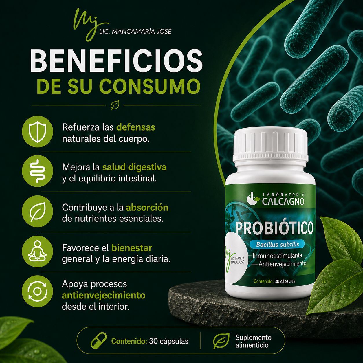 PROBIOTICO BACILLUS SUBTILIS - imagen 3