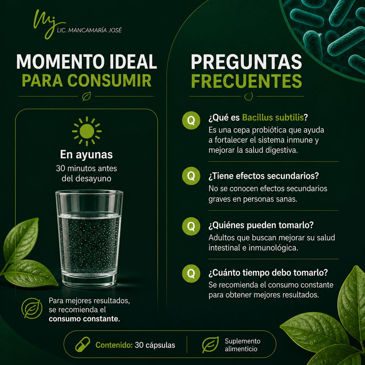 PROBIOTICO BACILLUS SUBTILIS - imagen 4