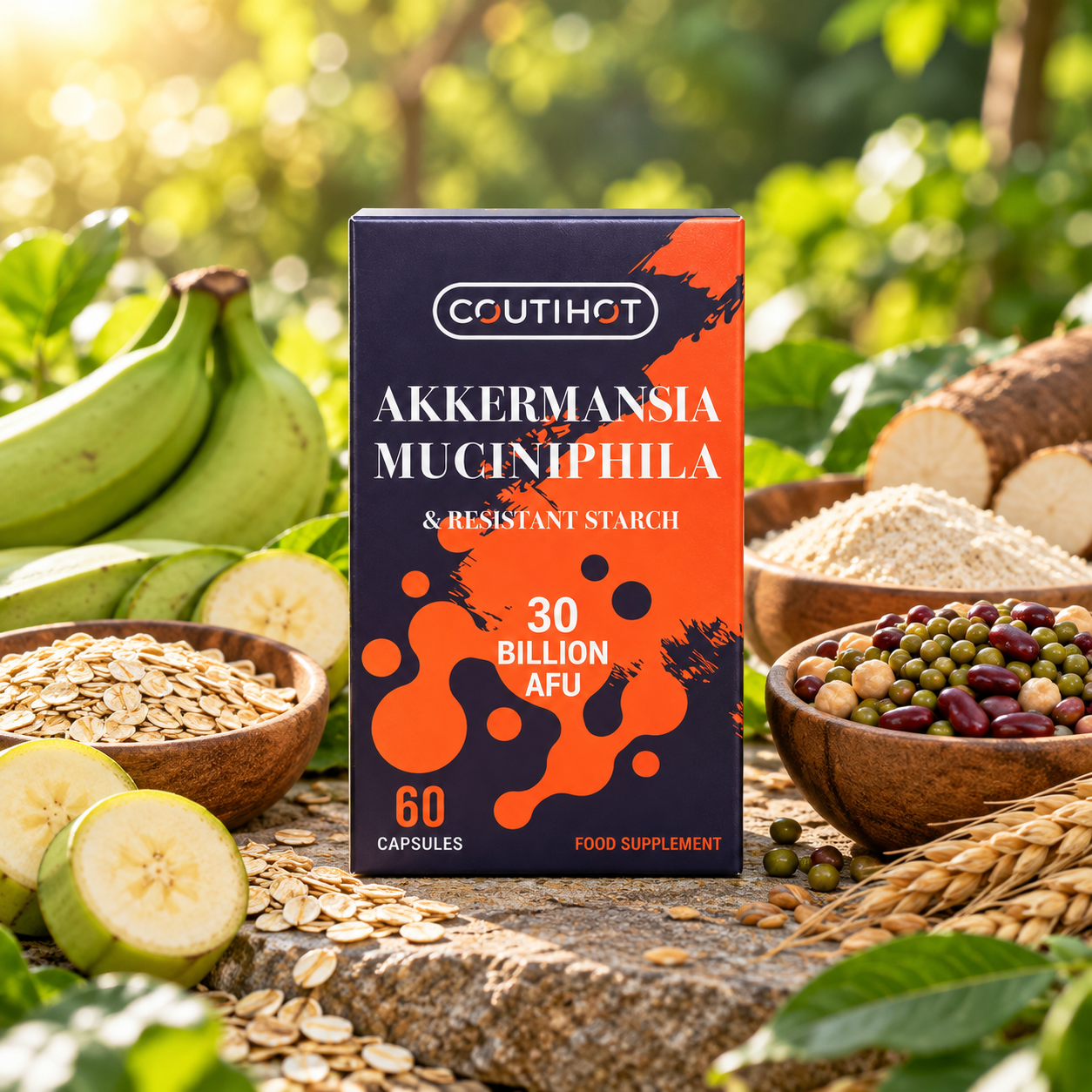 Akkermansia Muciniphila + Resistant Starch – 30 Billion AFU - imagen 3