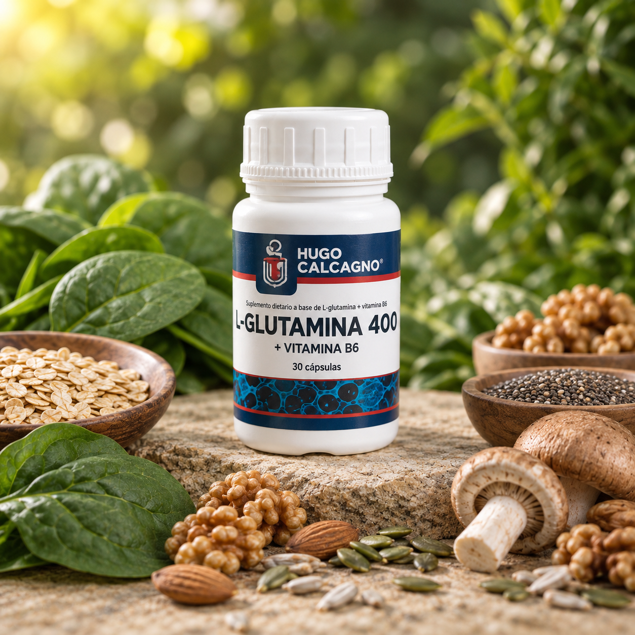 L-GLUTAMINA 400 mg + VITAMINA B6 x30 CAP - imagen 2