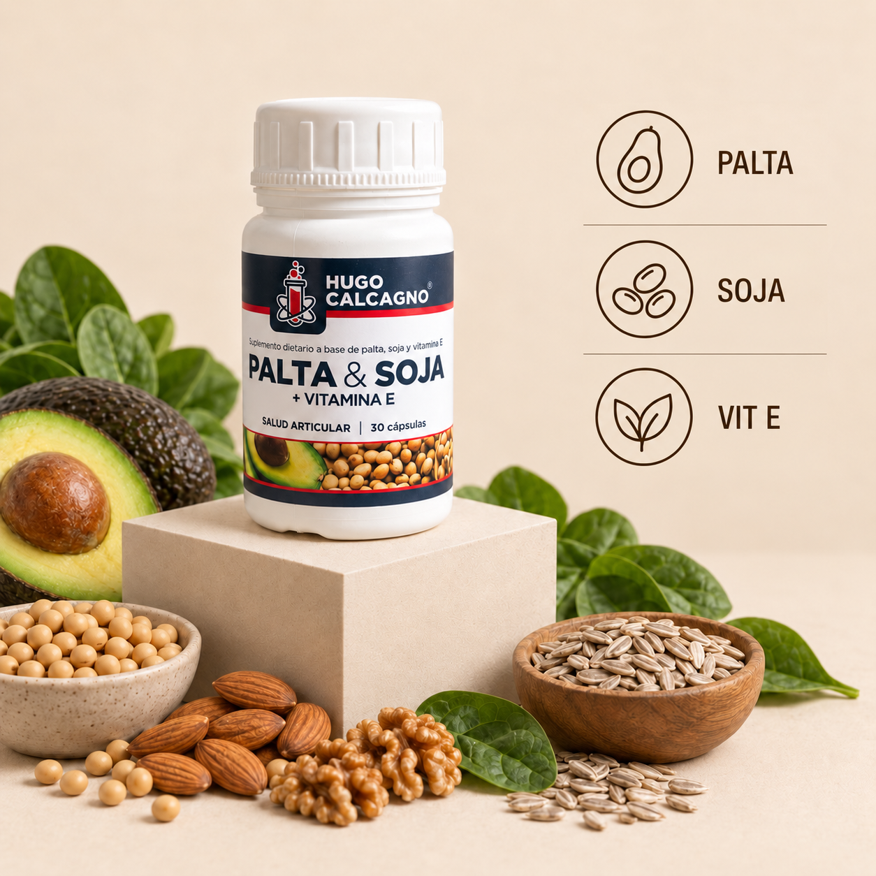 PALTA & SOJA + VIT E x30 CAP - imagen 3
