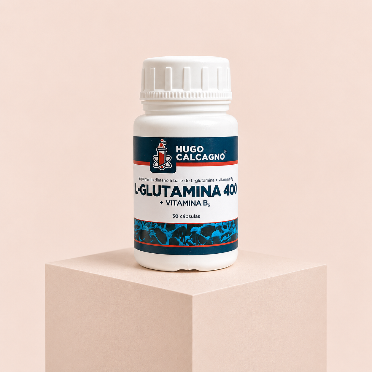 L-GLUTAMINA 400 mg + VITAMINA B6 x30 CAP - imagen 1